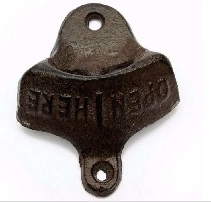 

fast shipping Newest Wall Mounted Bottle Openers Vintage Cast Iron wine soda beer cap opener