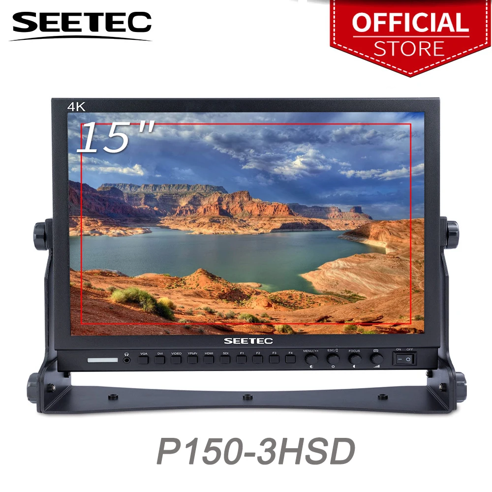 baratas Seetec 15 Polegada AlumÃnio Design 1024x768 Hd Pro Transmissão Lcd Monitor Com 3g-sdi Hdmi Av Ypbpr P150-3HSD Monitor De Desktop Lcd