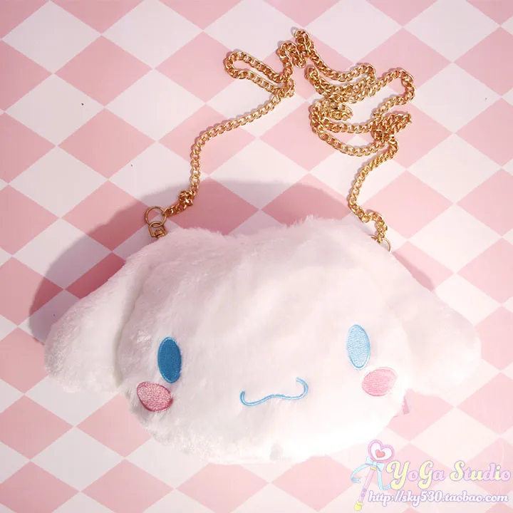 Хаки Мультяшная милая плюшевая сумка hello kitty My Melody Cinnamoroll для пудинга собаки, Детская сумка через плечо, сумка кошелек для девочек, подарки - Цвет: Хаки