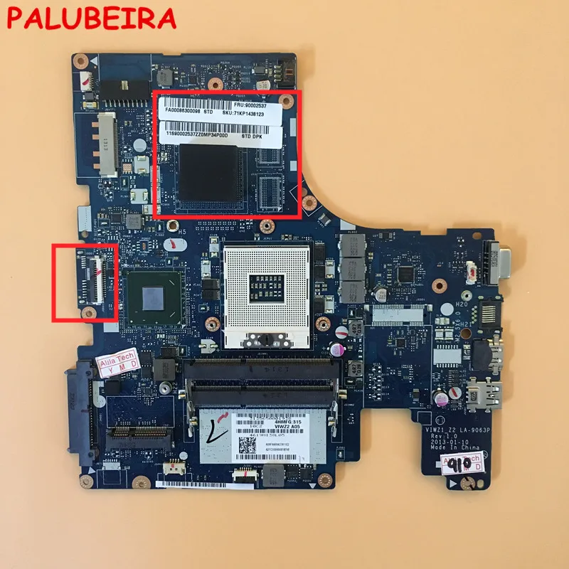 PALUBEIRA Z500 материнская плата LA 9063P HM77 DDR3 Бесплатная доставка Для LENOVO Материнская