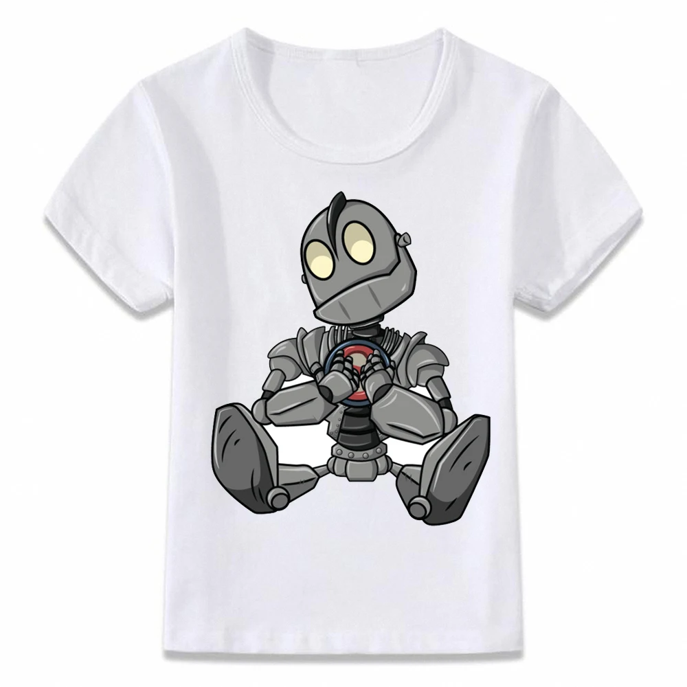 Детская одежда футболка с железным гигантом для мальчиков и девочек рубашки