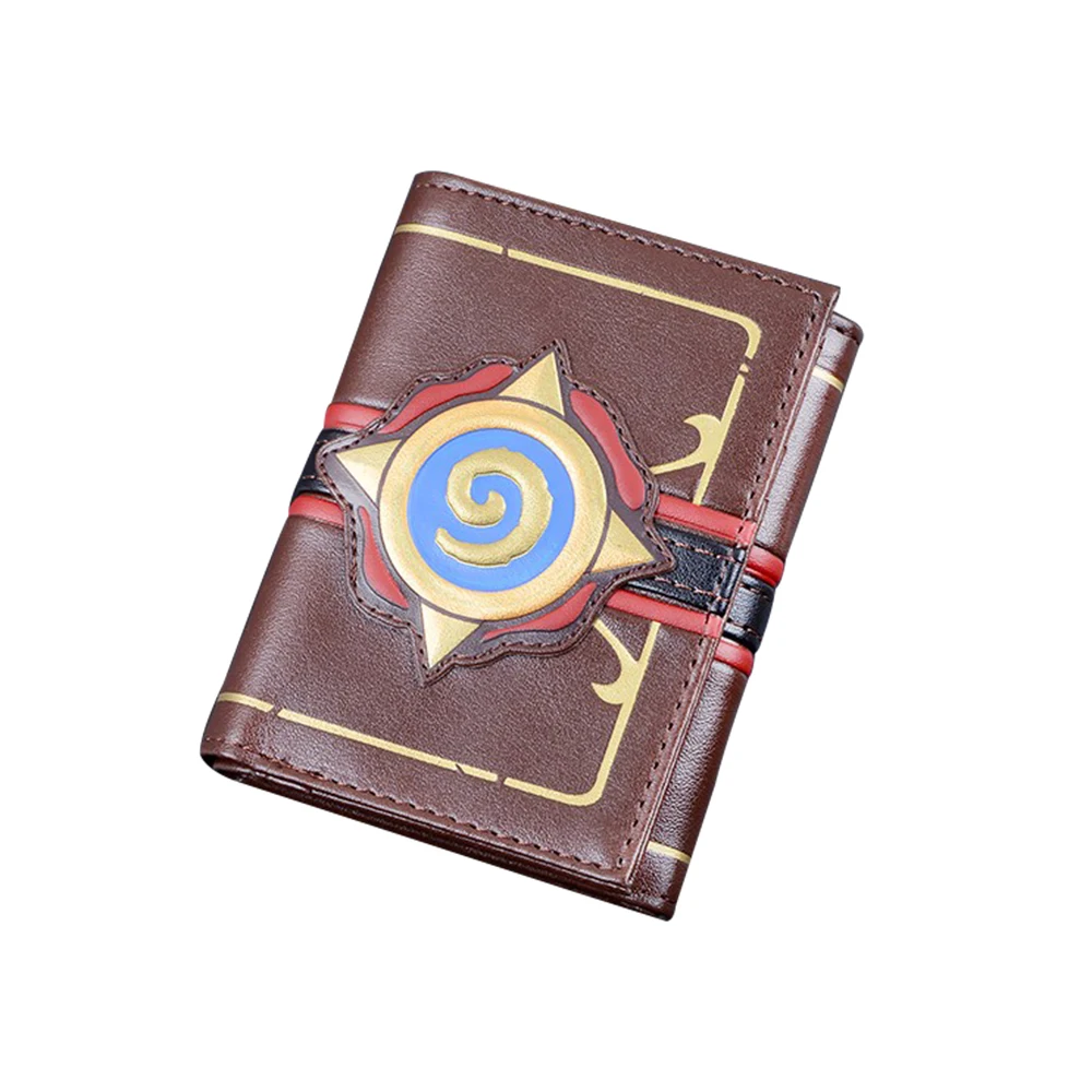 Мужской кошелек с 3D логотипом из тисненой кожи Heroes of Warcraft Hearthstone|men wallets|logo walletwallet