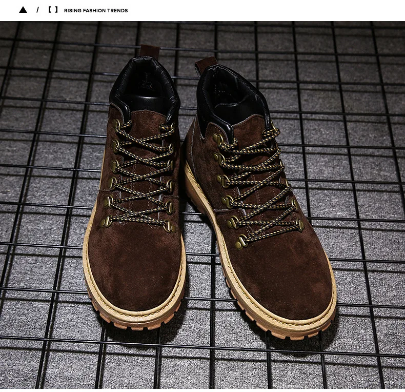 Мужские ботинки Martens; кожаная зимняя теплая обувь; мужские мотоциклетные ботильоны; doc martins; осенние мужские оксфорды; hjm89