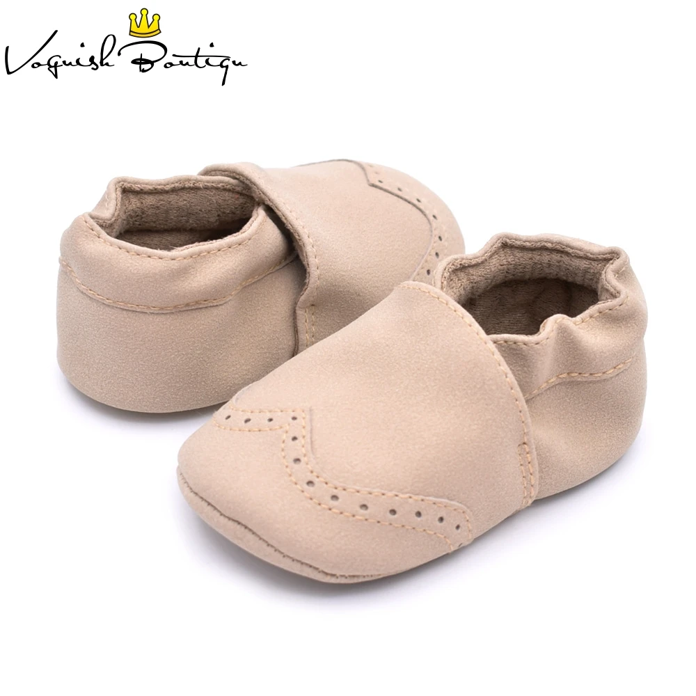 PU Suede Leather newborn baby boys and girls first walkers moccasins footwear crib shoes |