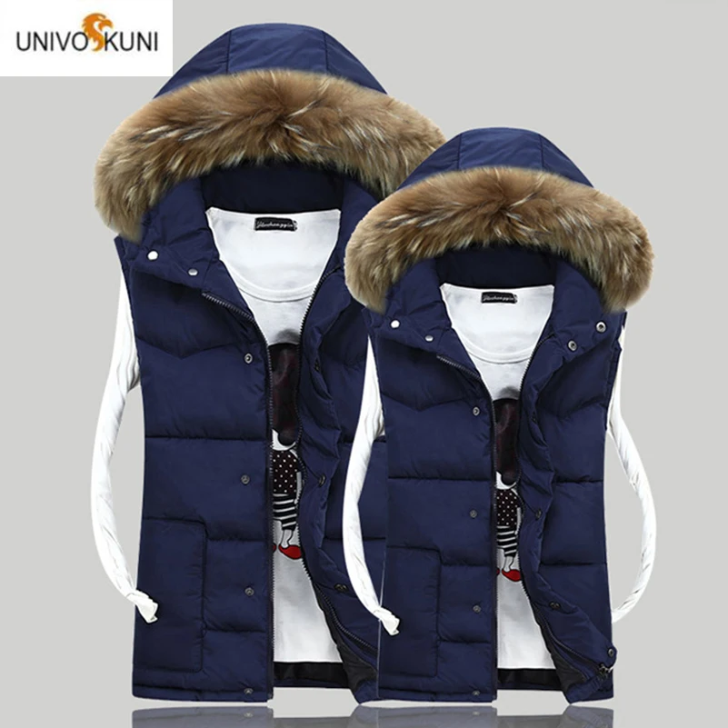 Мужской теплый жилет UNIVOS KUNI 2019 мужское зимнее пальто куртка для пары унисекс