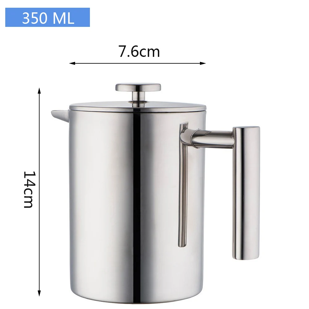 350 ml Френч-пресс для приготовления кофе идеально подходит для утреннего кофе(34 унции), термостойкая, портативная кофеварка - Цвет: 350 ml