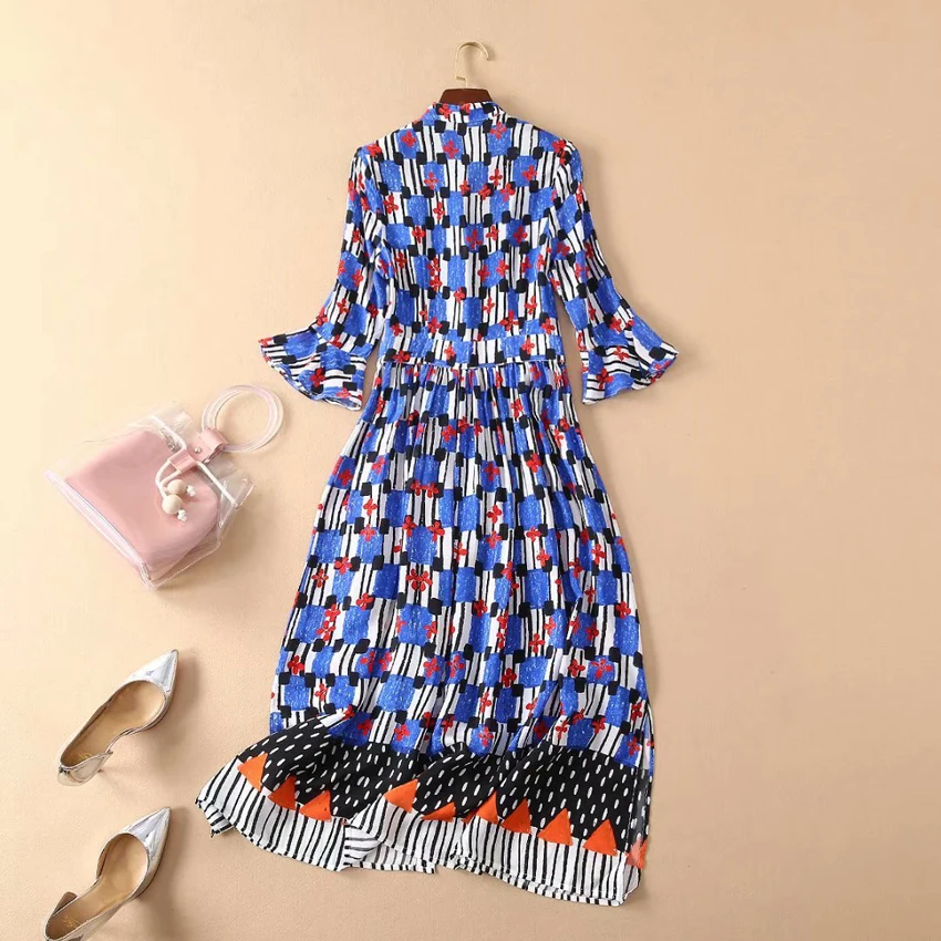 Высокое качество новая мода 2020 летнее подиумное платье женское элегантное