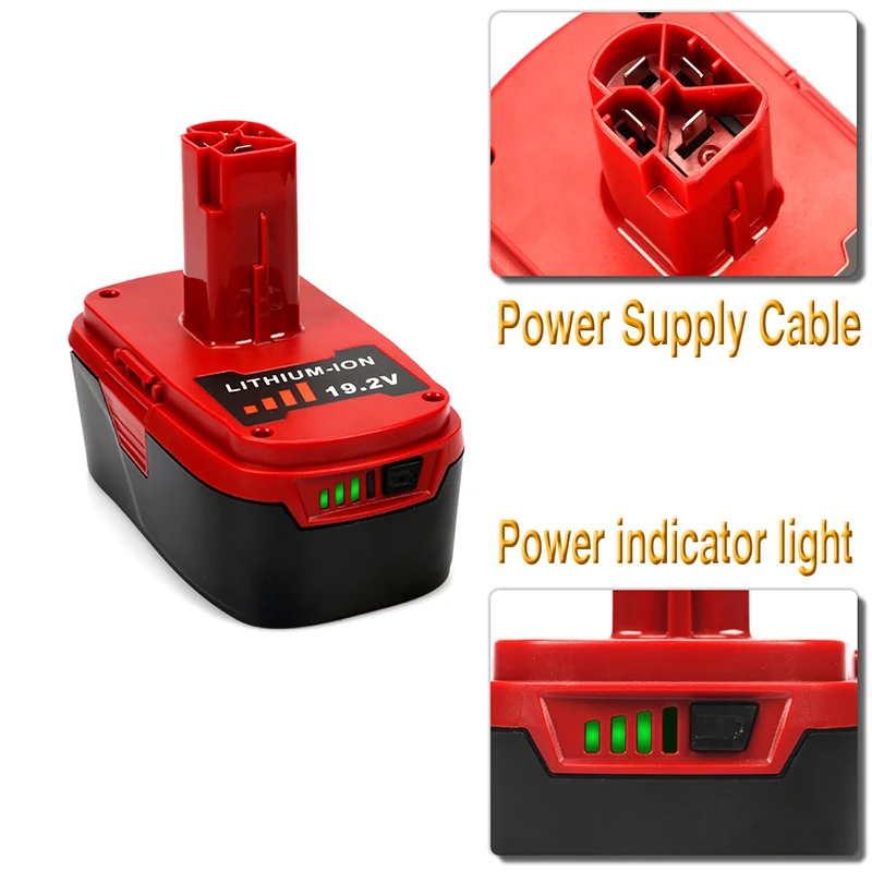 19,2 V 5000mah литий-ионная аккумуляторная батарея для craftman CRS1000 10126 запасная батарея электроинструмента для craftman 19,2 V