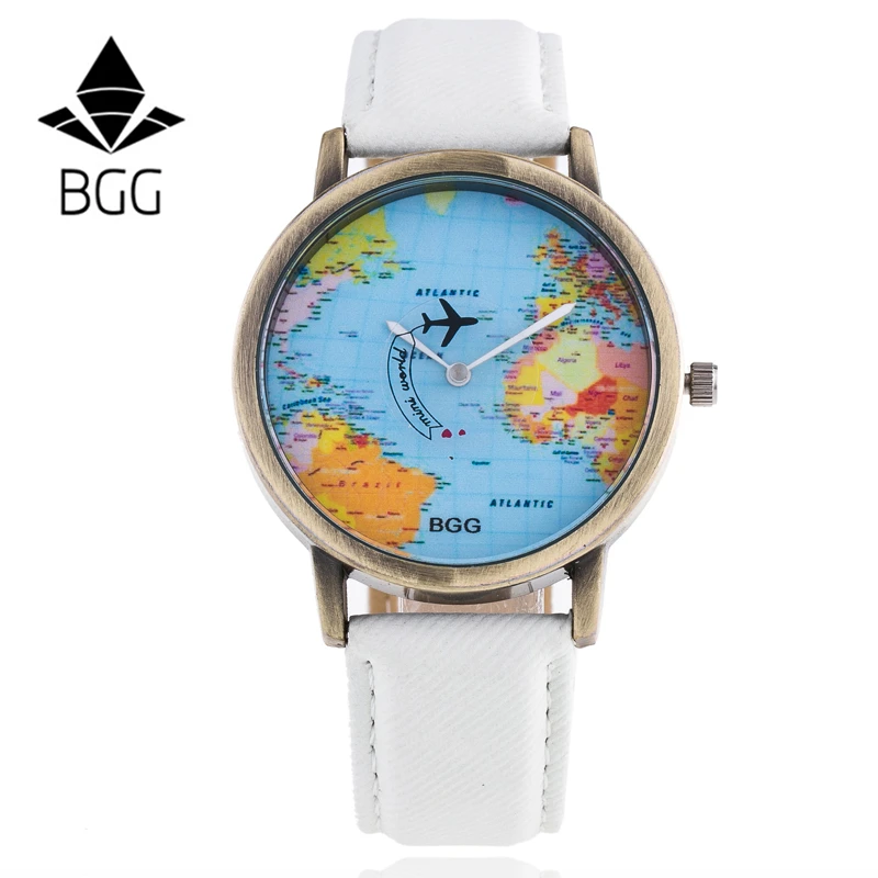 2016 новое поступление карта мира повседневные часы аналоговые кварцевые