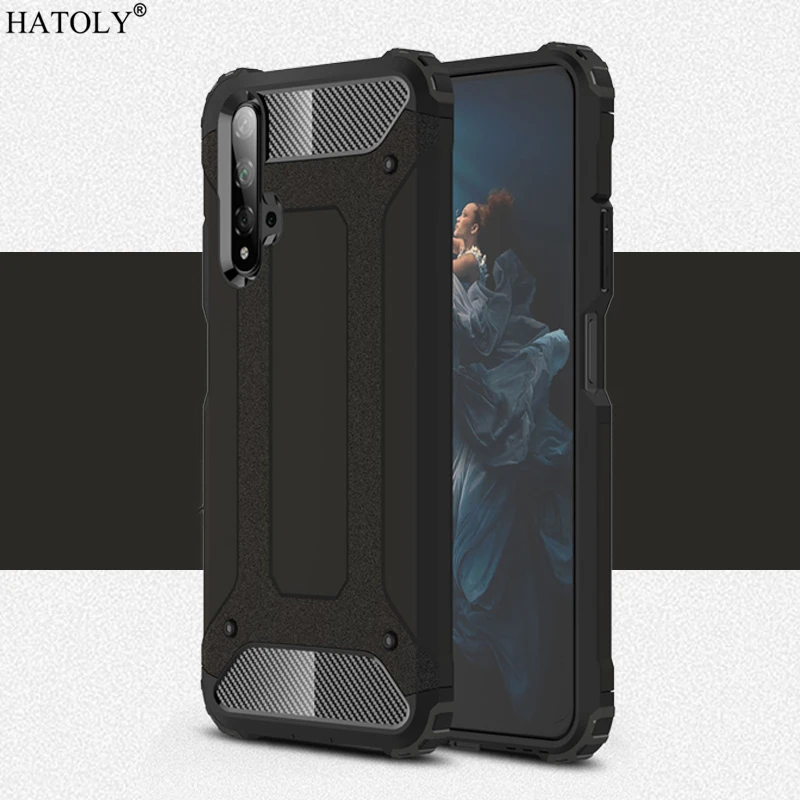 Чехол для Huawei Honor 20 противоударный прочный защитный чехол силиконовый бампер