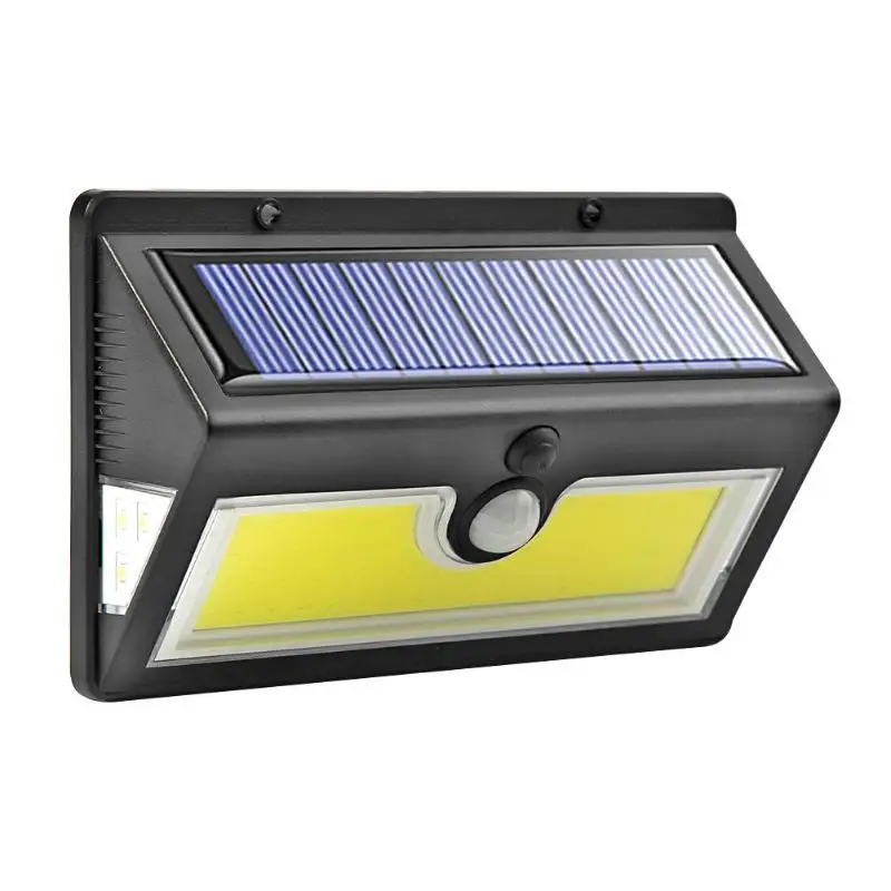 64LEDs cob 30/44/64LED Солнечный свет движения PIR Сенсор сад, внешний дворик лампа IP65 Водонепроницаемый аварийный свет безопасности стенная солнечна лампа - Испускаемый цвет: 64LEDs cob