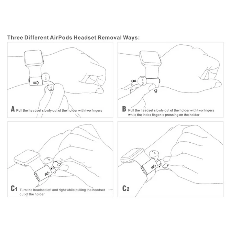 Портативный Силиконовый беспроводной держатель для наушников с защитой от