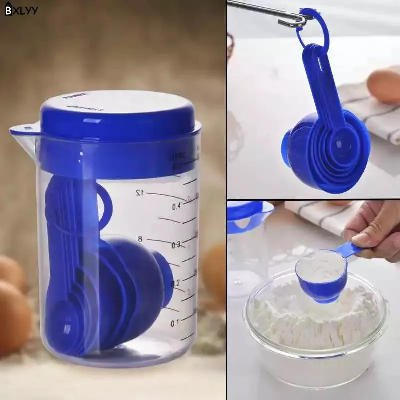 Мерная чашка BXLYY500ml + 6 мерных ложек мерная ложка набор из 7 предметов со шкалой
