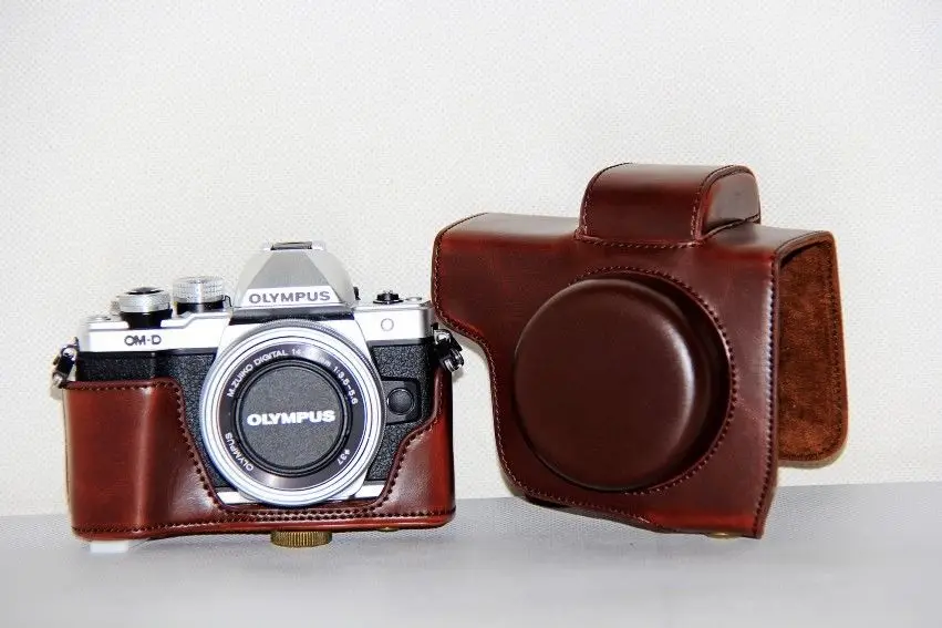 Чехол для фотоаппарата Olympus из искусственной кожи Mark III EM10III EM10 чехол с ремешком и