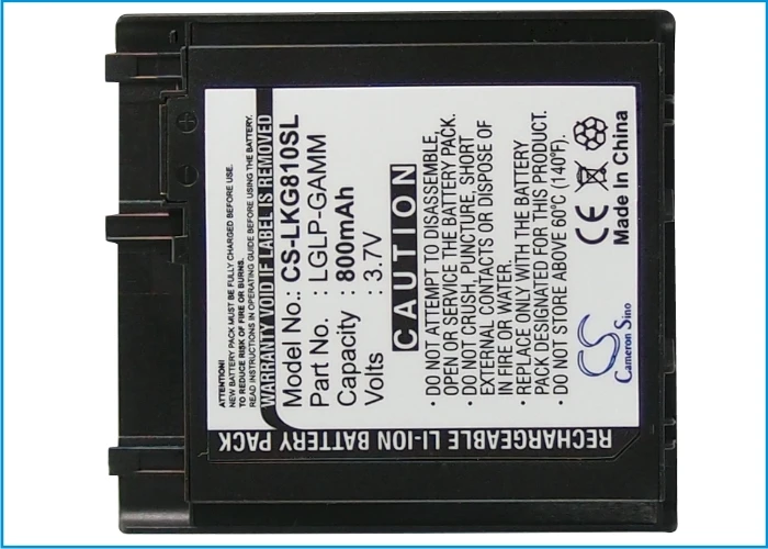 Аккумулятор Cameron Sino для LG KG810 кг 810 MG810 800 мА · ч с функцией зарядки|cameron sino|battery for