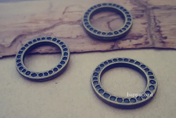 

36pcs/lot Antique bronze Circle necklace Pendant Charms 20mm