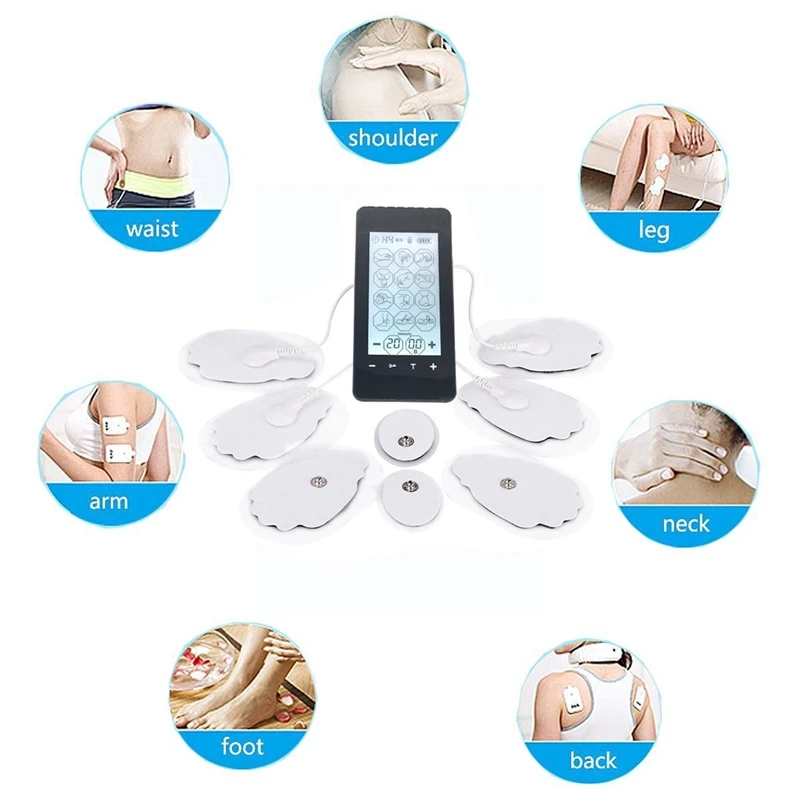 Electric Massage Muscle Therapy Stimulation Physiotherapy Massager Pain Relieve 12 Modes Full Body Massager Press Screen Multi