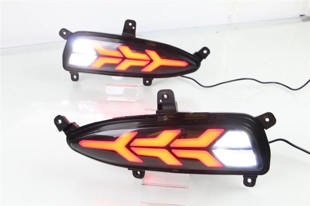 2 шт Многофункциональный Светодиодный отражатель задний противотуманный фонарь