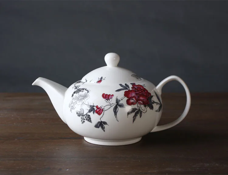 Chinese CharacteristicsHigh-end European and American big rose garden ceramic tableware set tea coffee cup saucer Panwan | Дом и сад
