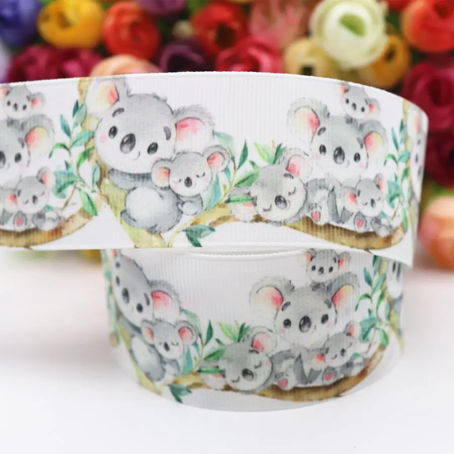10 ярдов печатных Grosgrain ленты 1 5 &quot38 мм для волос луки поделки ручной работы