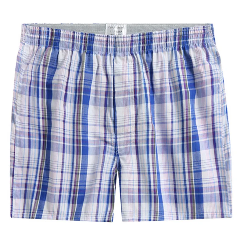 10 шт. классический плед Для мужчин боксеры хлопок Для мужчин s Нижнее белье Мужские Шорты для купания тканые Homme Стрелка трусы боксер Большие размеры 9XL(Отправить по CDEK
