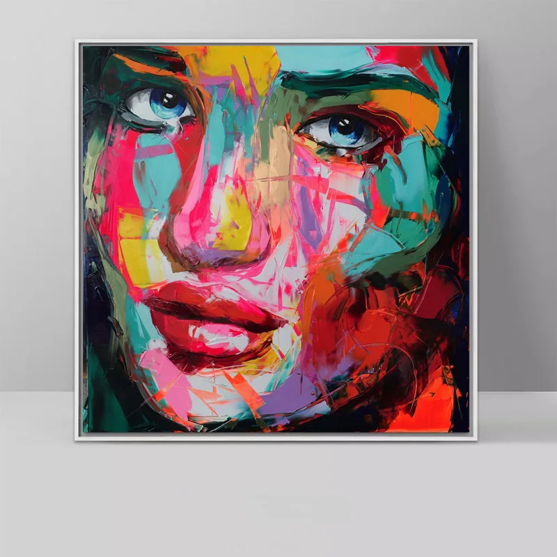 Nielly Francoise художественная работа украшение на стену картина маслом портрет лицо