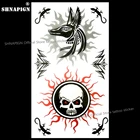 Временная тату-наклейка SHNAPIGN с рисунком майя, волка, тотем, тотема, боди-арта, 10 х17 см, водостойкая хна, искусственная татуировка, наклейка на стену