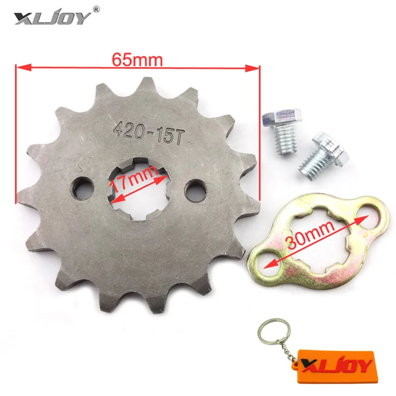 Передняя Звездочка двигателя 420 15T Tooth 17 мм для 50 90 110 125 140cc 150cc Orion SDG внедорожника ATV