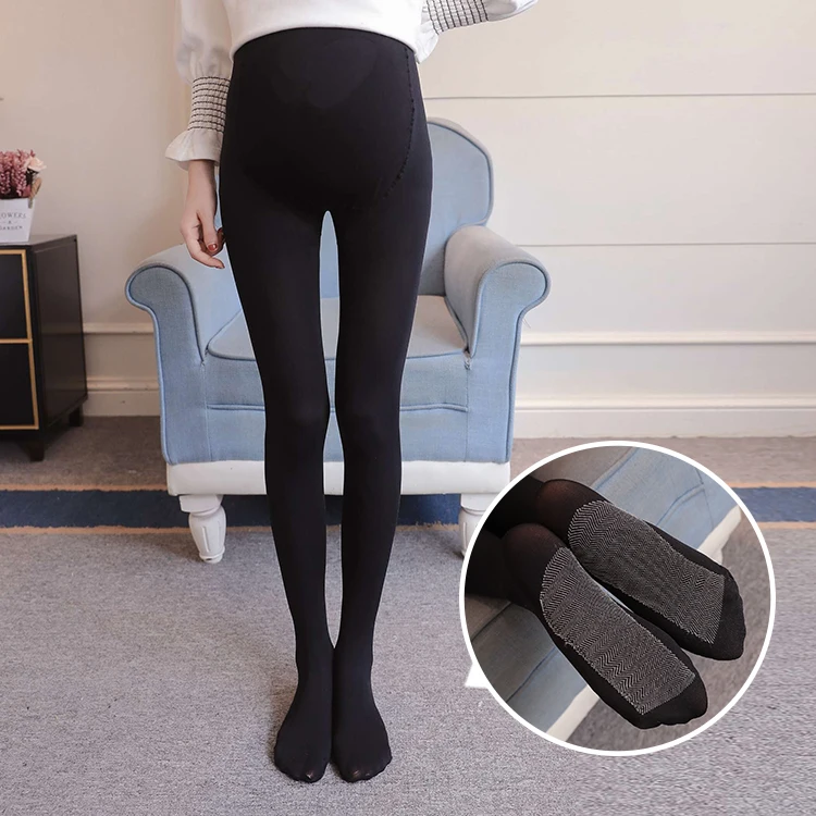 8020# Autumn Winter Fashion Maternity Tights Slim Skinny Pantyhose Clothes for Pregnant Women Pregnancy Belly Bottoms