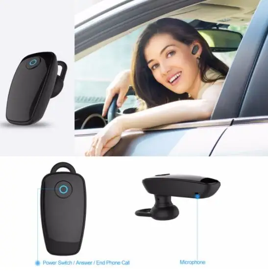 DDOAEC BQ638 Автомобильная Беспроводная bluetooth-гарнитура 4 1 ушной крючок с водителем