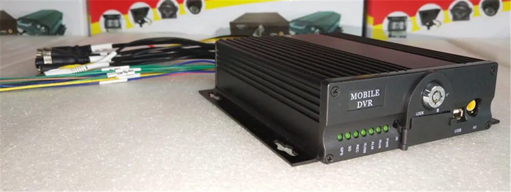 HYFMDVR 4 канальный двойной sd карта 1080P хост мониторинга транспортного средства