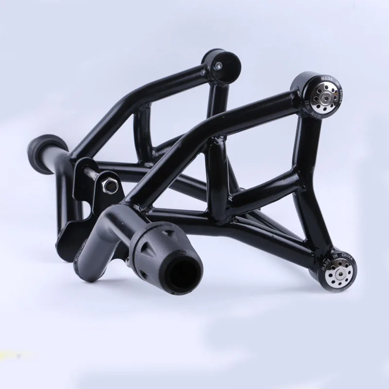 black Мото ползунки охранники от поломок двигателя булочки протекторы moto rcycle боковые защитные накладки привлекательный бампер для honda CB190R CBF190R - Цвет: black