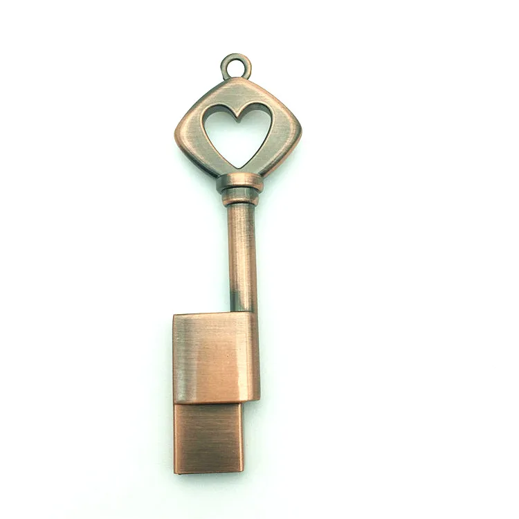Hot Sale Heart Key USB Flash Drive 4GB 8GB 16GB 32GB 64GB Pendrive Memory Stick usb Pen drive Waterproof metal key | Компьютеры и офис