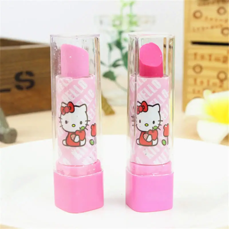 2 шт./лот Новые поступления помада Дизайн студент ластик рисунок Hello Kitty офисные и