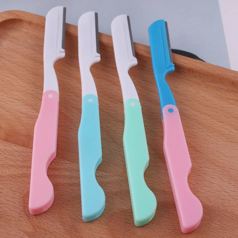 6pcs AliExpress бровей стильный нож триммер раза Ручка бровей формирователь бритвы косметические для гладкой макияж 6 шт./упаковка - Цвет: 6pcs