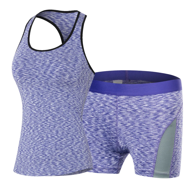 YD женский спортивный набор для бега майка спортзала топ короткий костюм фитнеса