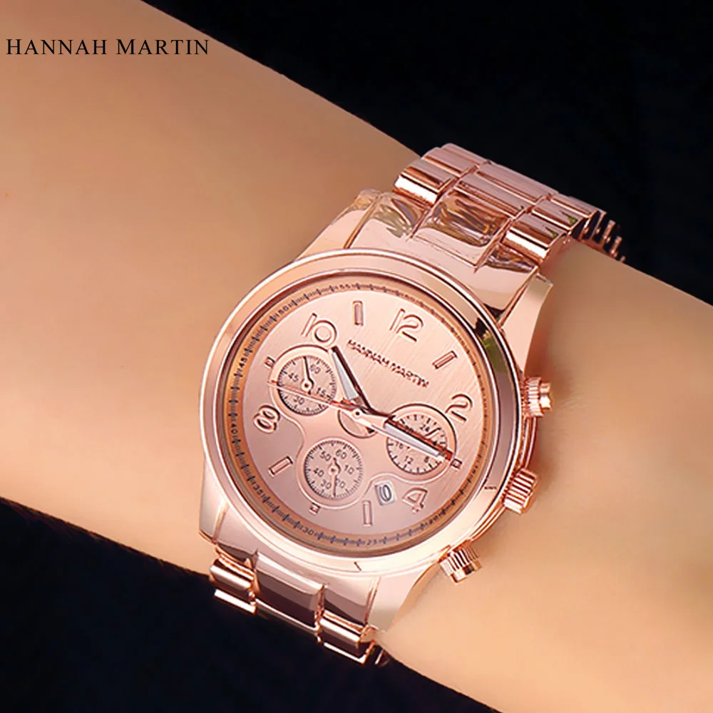 2017 новое поступление Montre Femme золотые часы бренд известный японский кварц Женские
