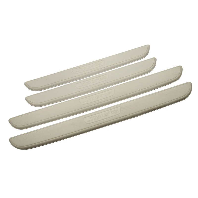 4PCS Car Styling Rubber Door Protect 3D Sticker Anti-Scratch Decorative Sill Strip Cover Trim Auto Accessories | Автомобили и
