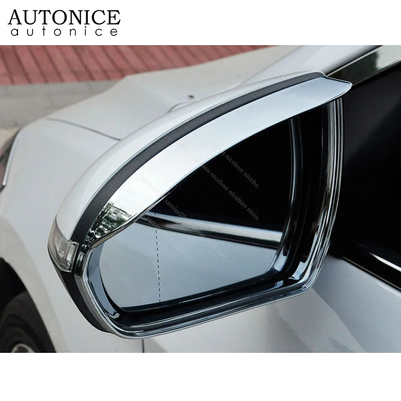 

Для HYUNDAI Elantra 2017-2018 2 шт. хромированная крышка зеркала боковой двери защита от дождя