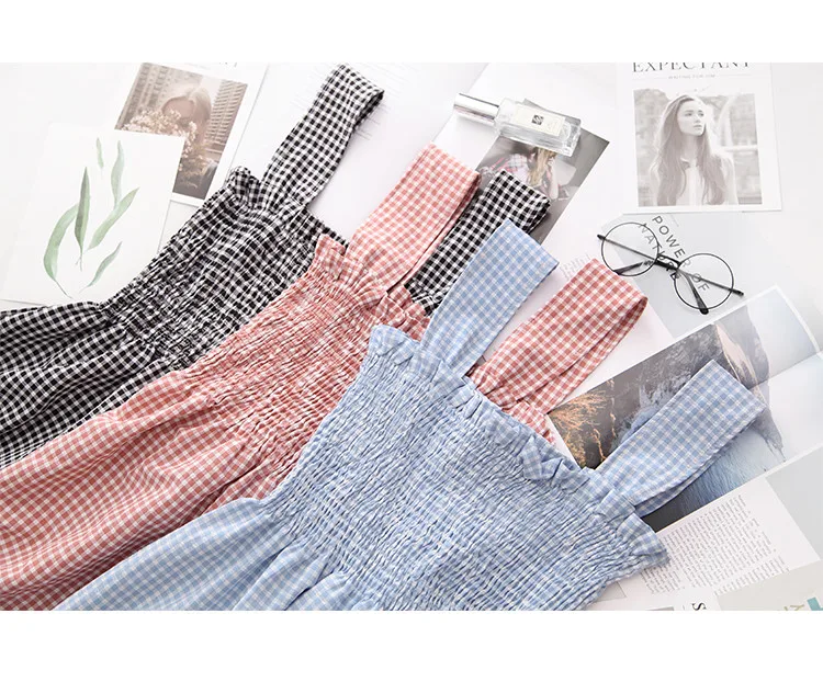 2019 новое летнее платье женское Модное Длинное клетчатое Пышное Платье пачка без