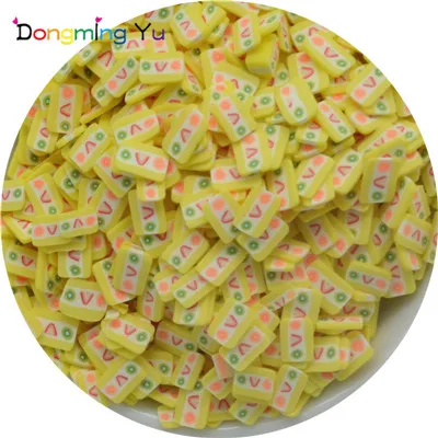 Sandwich Yellow 100 г/лот полимерная Горячая глина посыпает прекрасный торт для рукоделия, DIY конфетти - Цвет: Sandwich Yellow