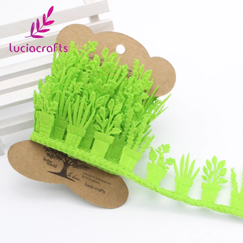 Lucia crafts 2y/lot Трава цветок стиль кружева ленты ручной работы кружевная отделка одежды шитье «сделай сам» материал вечерние аксессуары Q0803