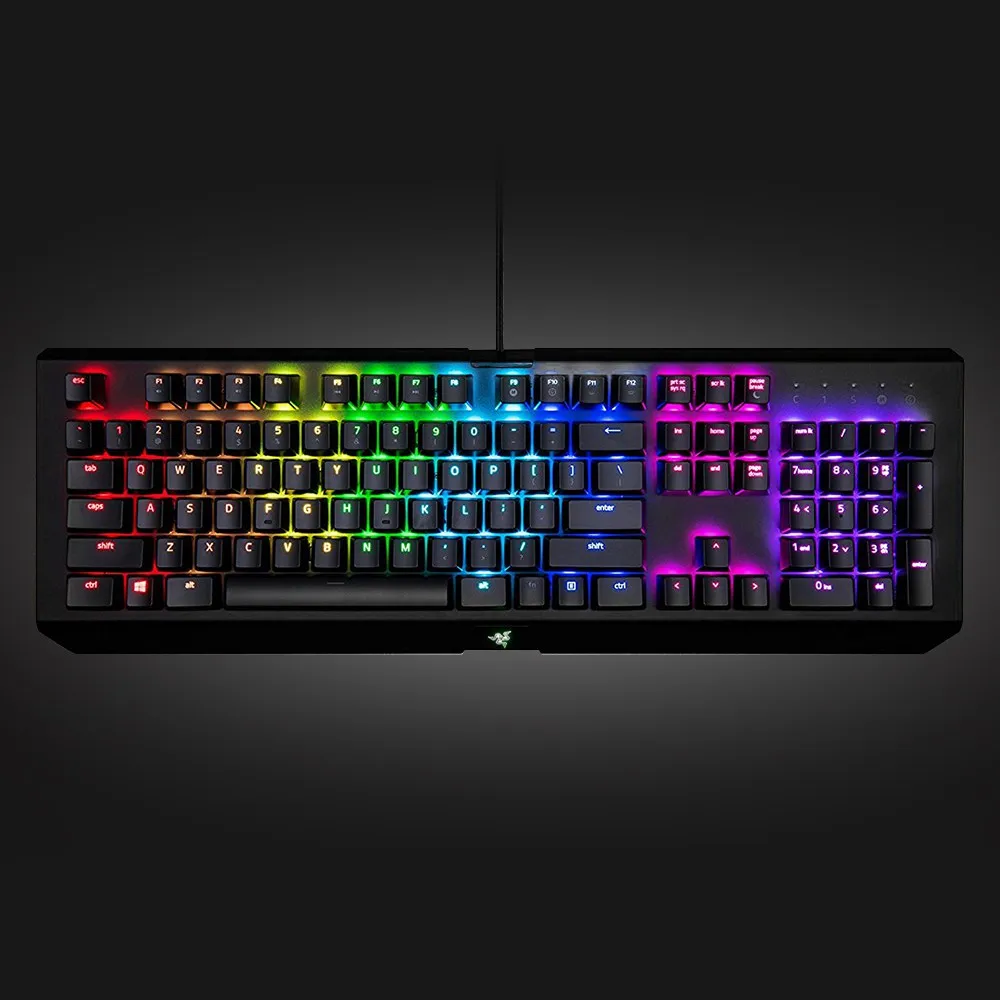 Razer BlackWidow X Chroma Gaming Keyboard 104 клавиш RGB Подсветка razer зеленый коммутаторы