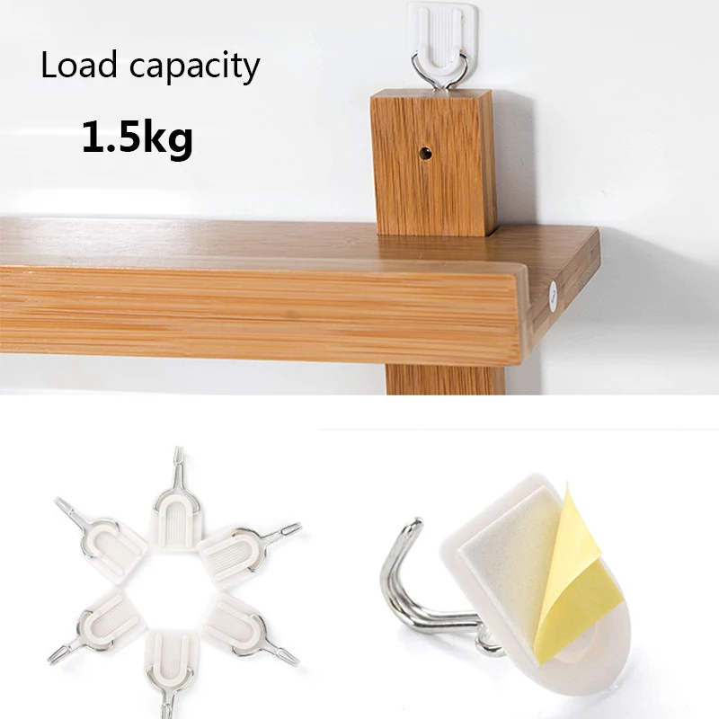 Крючки для стен кухни популярная вешалка плитки прочные 6 шт./компл. крючки ванной