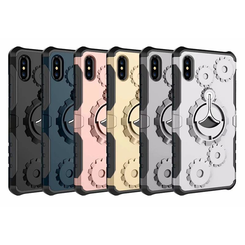 Чехол с подставкой для iPhone X 8 7 6S 6 Plus 5S SE жесткий Гибридный Пластиковый