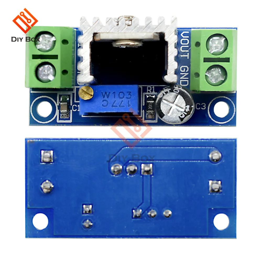 LM317 регулируемый регулятор напряжения Линейный источник питания LM317 DC-DC 4,2-40 В до 1,2-37 в понижающий преобразователь