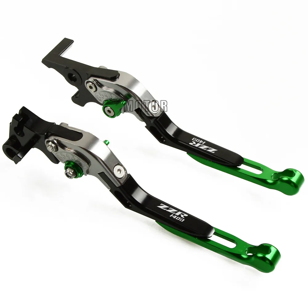Мотоциклетные рычаги сцепления для Kawasaki ZZR 1400 ZZR1400 2006 2016 CNC регулируемые складные