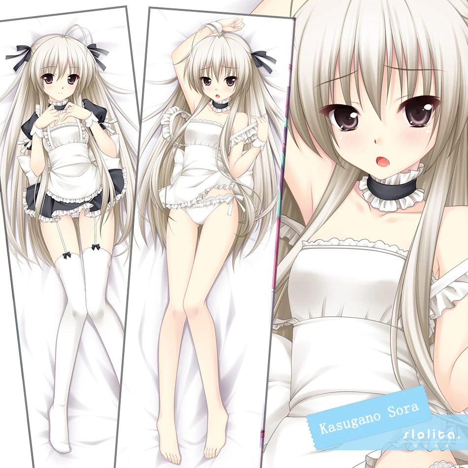 Аниме Yosuga No Sora Kawaii служанка обнимающая подушка для тела чехол длинный