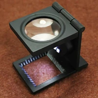 10x glass lens led light magnifier zinc alloy foldable scale magnifiers for testing textilesletters magnifyingappreciation