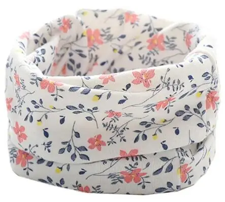 floral white Новинка; шарф для малышей; Хлопковое платье для девочек; Весенний шарф; Детский шарф с воротником; теплый детский шейный платок для мальчиков; шарф с воротником для фотосессии - Цвет: floral white